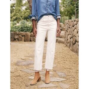 Frank & Eileen Monaghan Jeans in Cream